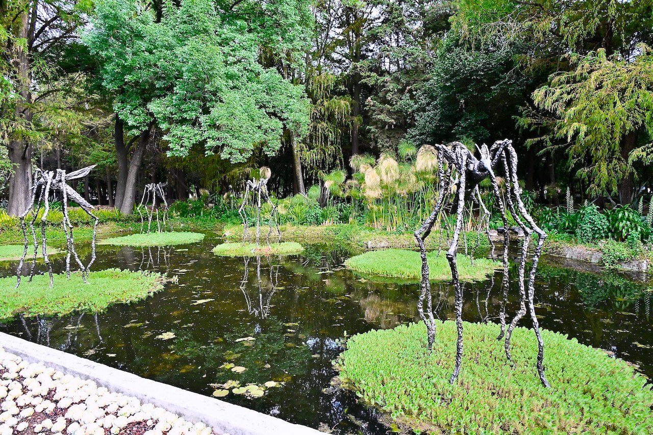 Giant insect sculptures form exhibition at Chapultepec Botanical Gardens