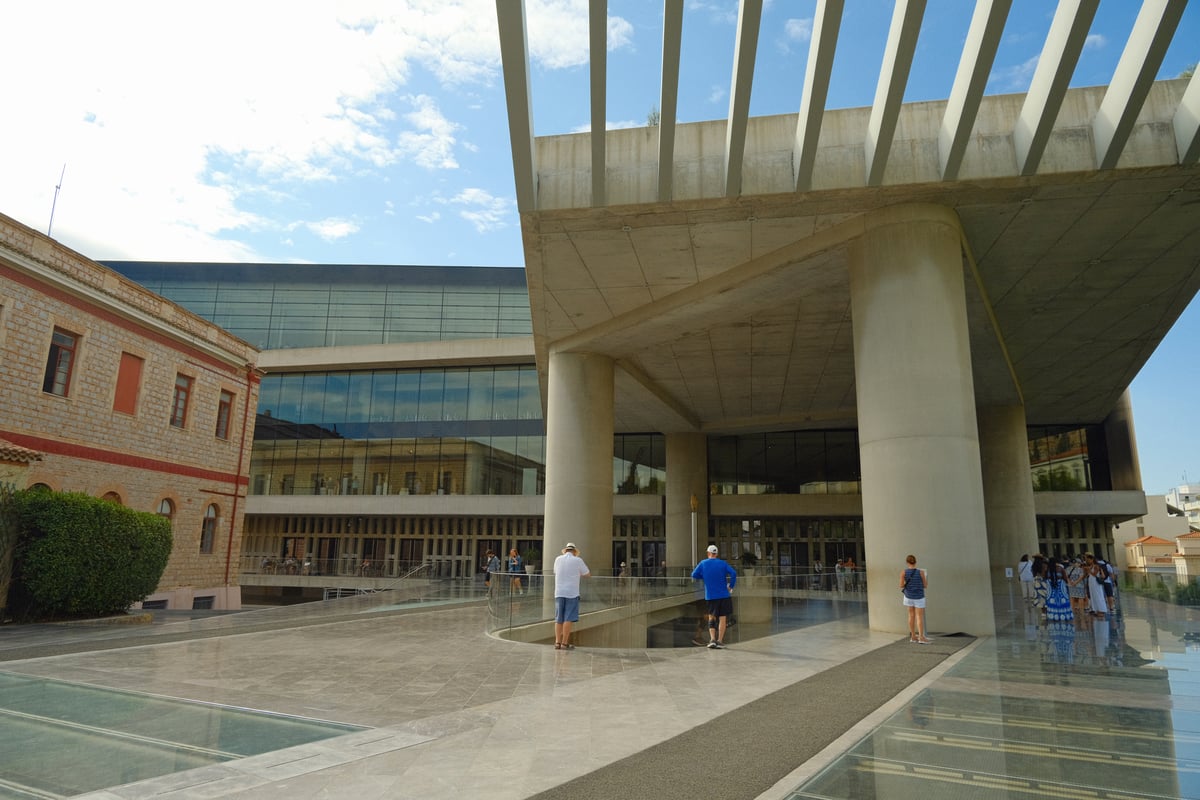 Exterior of the Acropolis Museum in Athens, Greece